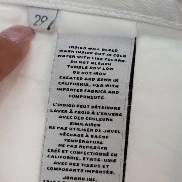 J Brand Heather jeans Optic White high ris size 29 - Picture 8 of 15